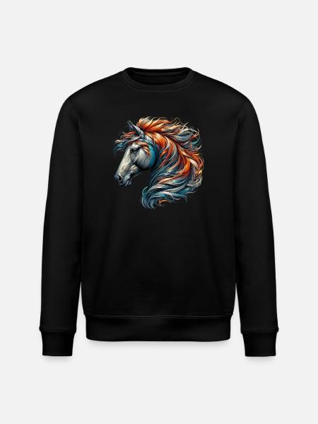 Cheval - Sweat bio ROLLER Stanley/Stella Unisexe - noir