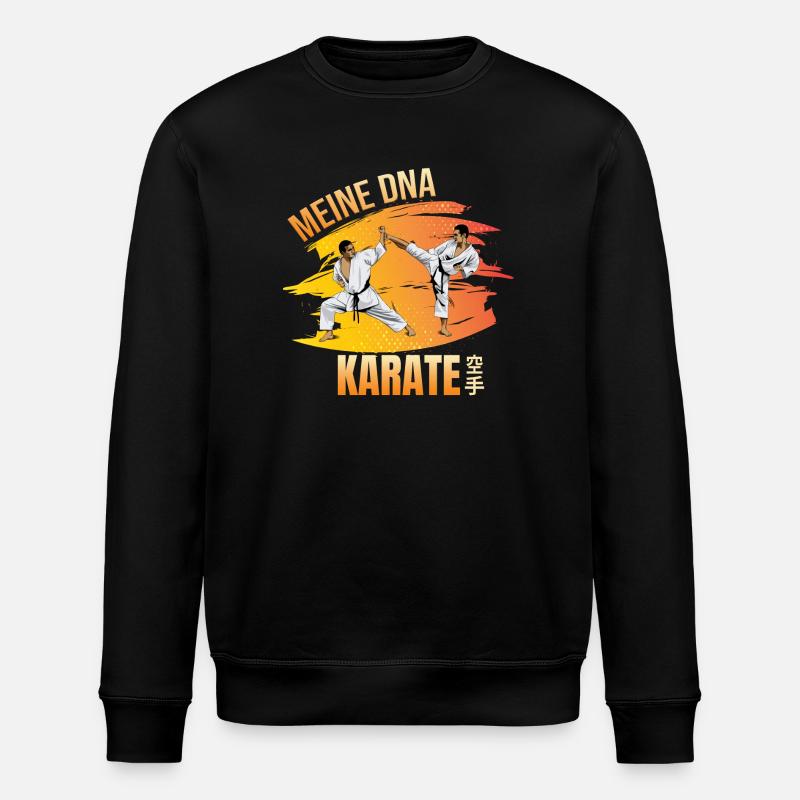 Meine DNA - Karate - Stanley/Stella Unisex Bio-Sweatshirt ROLLER - Schwarz