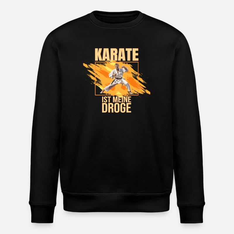 Karate ist meine Droge - Stanley/Stella Unisex Bio-Sweatshirt ROLLER - Schwarz