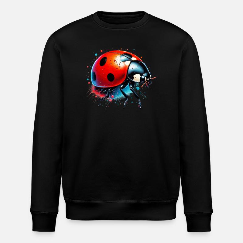 Marienkäfer - Stanley/Stella Unisex Bio-Sweatshirt ROLLER - Schwarz