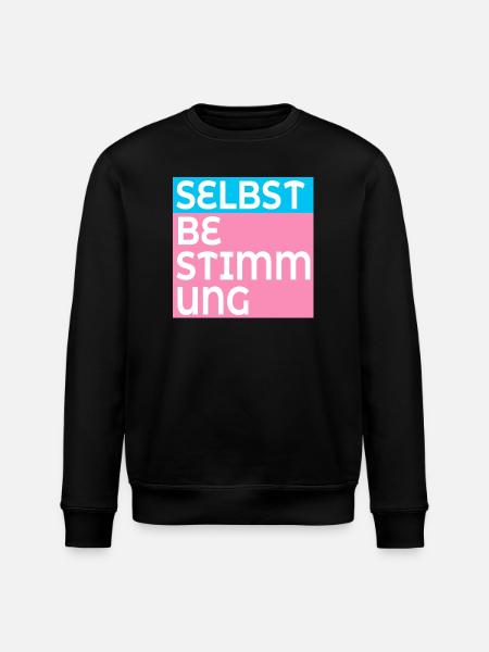TRANS SELBSTBESTIMMUNG - Stanley/Stella Unisex Bio-Sweatshirt ROLLER - Schwarz