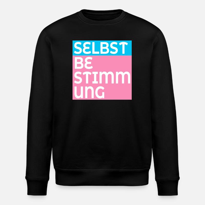 TRANS SELBSTBESTIMMUNG - Stanley/Stella Unisex Bio-Sweatshirt ROLLER - Schwarz