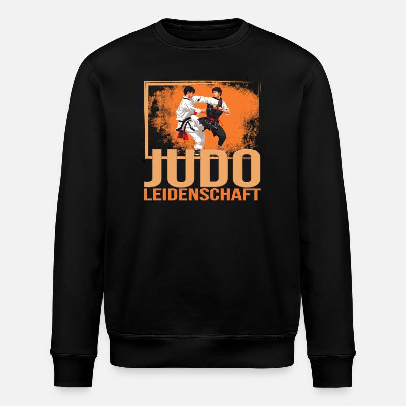 Judo Leidenschaft - Stanley/Stella Unisex Bio-Sweatshirt ROLLER - Schwarz