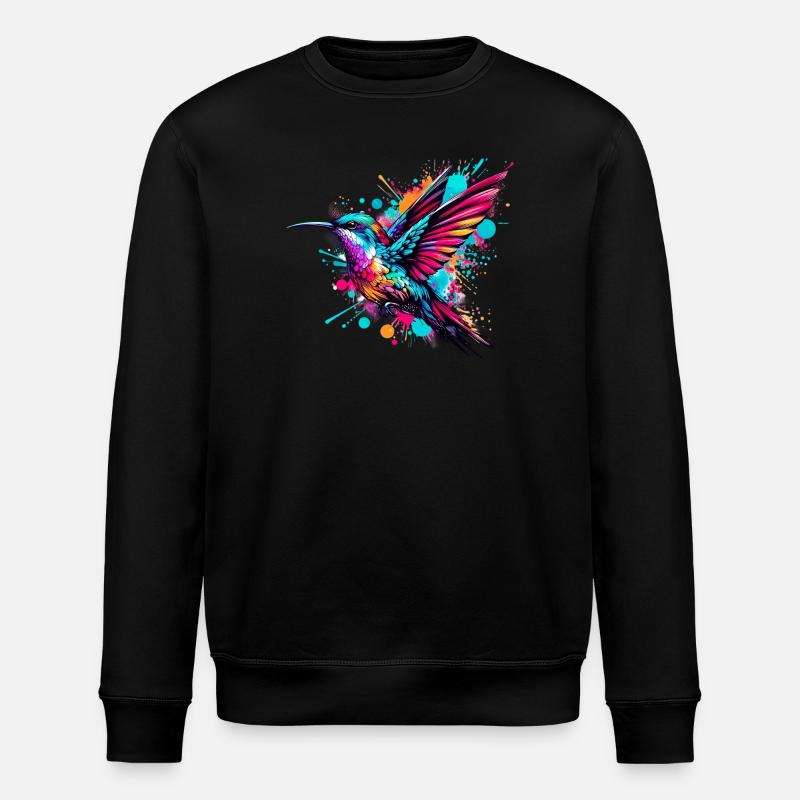 Kolibri - Stanley/Stella Unisex Bio-Sweatshirt ROLLER - Schwarz
