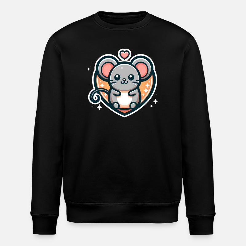 Souris préférée - Sweat bio ROLLER Stanley/Stella Unisexe - noir