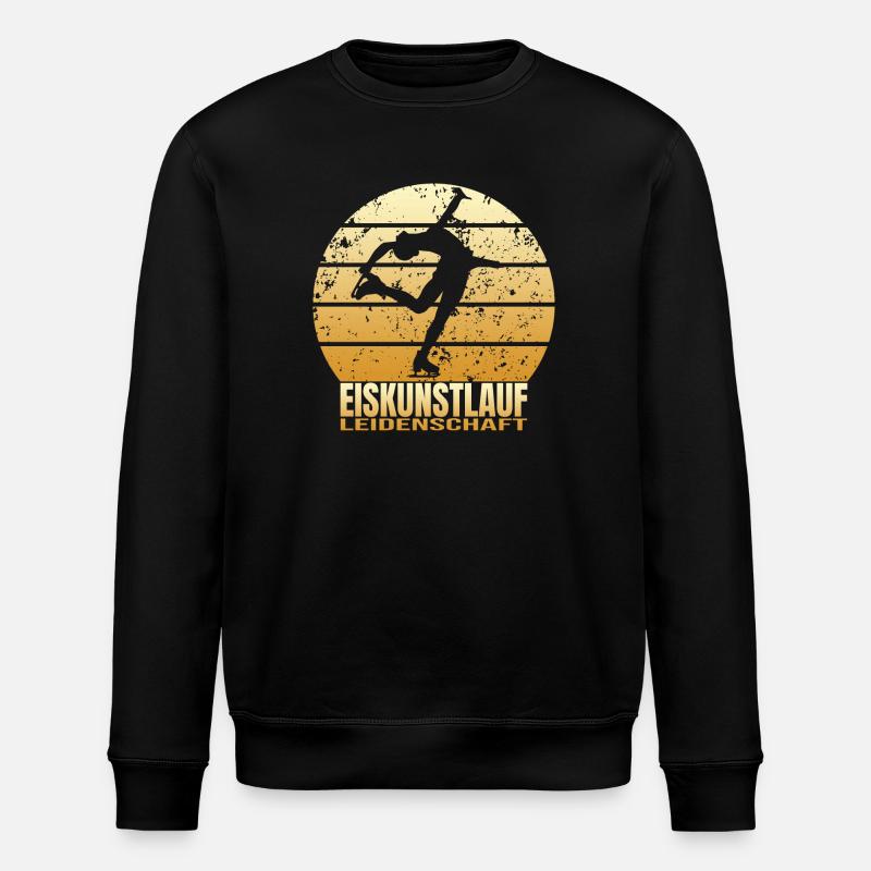 Eiskunstlauf Leidenschaft - Stanley/Stella Unisex Bio-Sweatshirt ROLLER - Schwarz