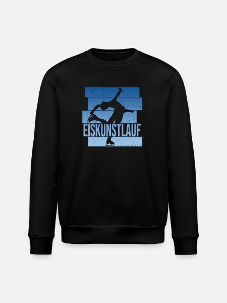 Eiskunstlauf - Stanley/Stella Unisex Bio-Sweatshirt ROLLER - Schwarz