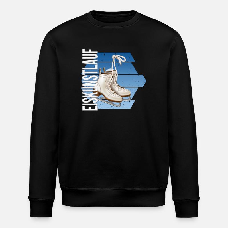 Eiskunstlauf - Stanley/Stella Unisex Bio-Sweatshirt ROLLER - Schwarz