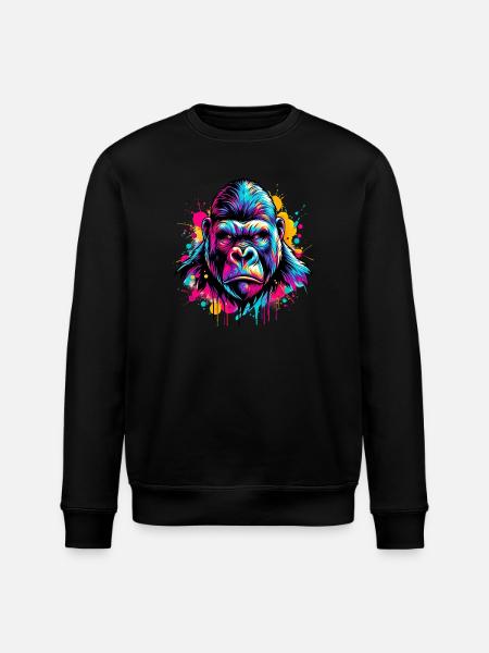 Gorille - Sweat bio ROLLER Stanley/Stella Unisexe - noir