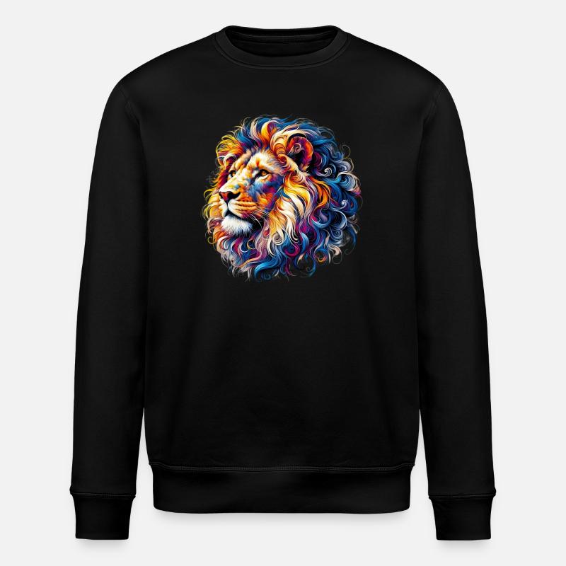 Löwe - Stanley/Stella Unisex Bio-Sweatshirt ROLLER - Schwarz