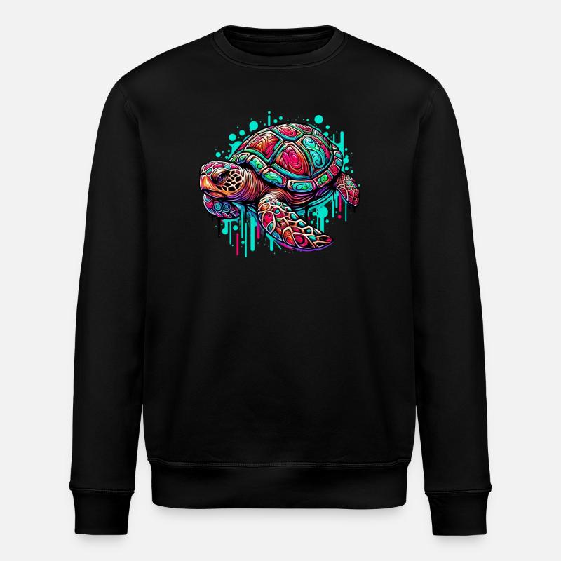 Schildkröte - Stanley/Stella Unisex Bio-Sweatshirt ROLLER - Schwarz