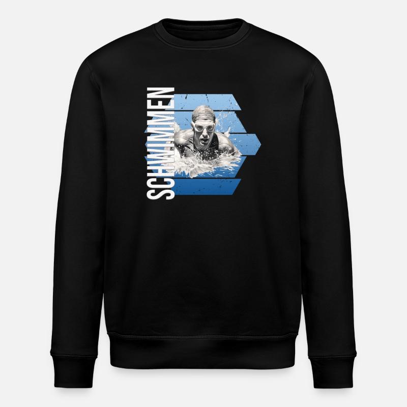 Schwimmen - Stanley/Stella Unisex Bio-Sweatshirt ROLLER - Schwarz