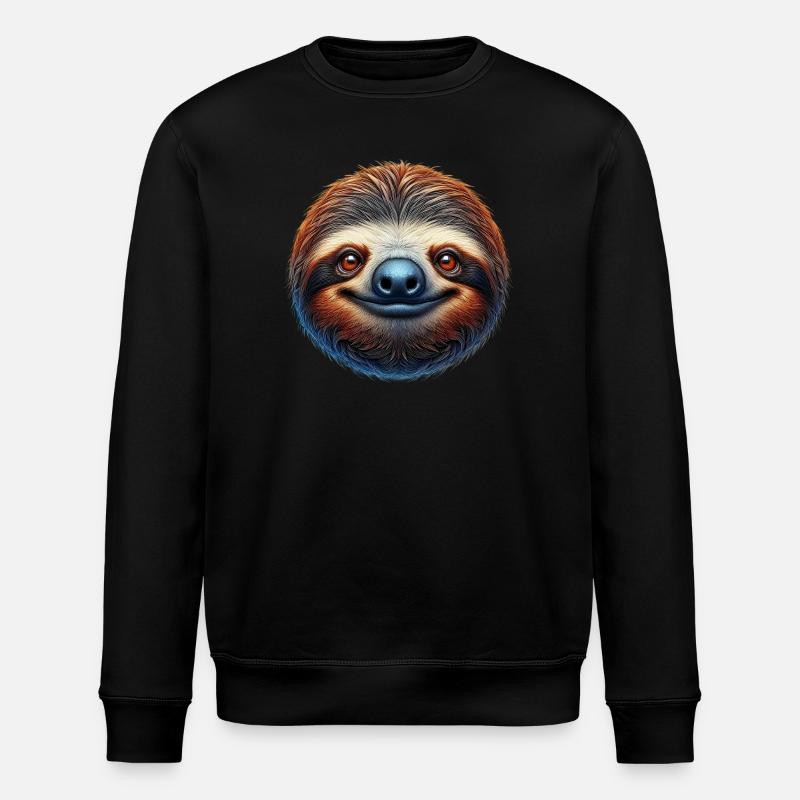 Sloth - Stanley/Stella ROLLER Unisex Organic Sweatshirt - black