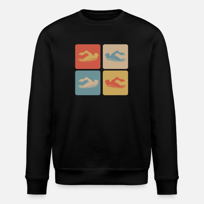 Design de natation - Sweat bio ROLLER Stanley/Stella Unisexe - noir