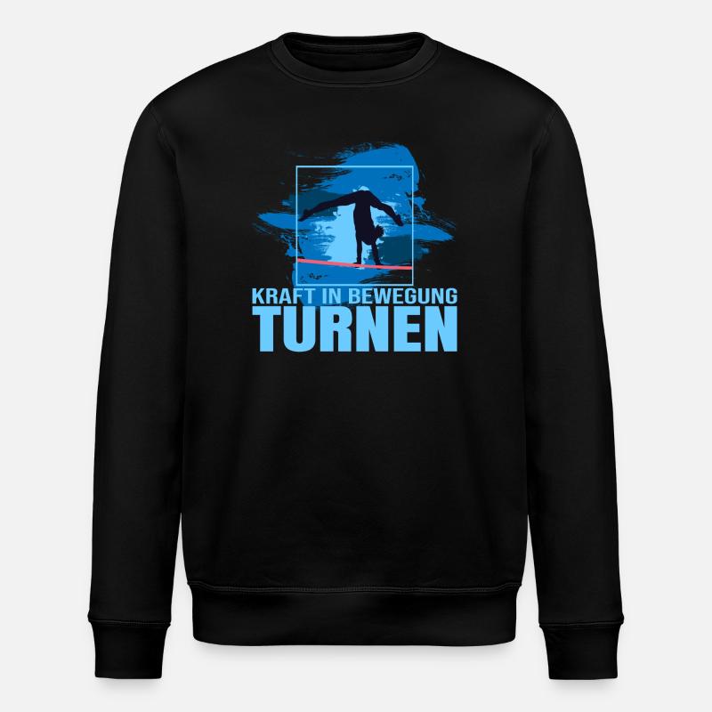 Kraft in Bewegung - Turnen - Stanley/Stella Unisex Bio-Sweatshirt ROLLER - Schwarz