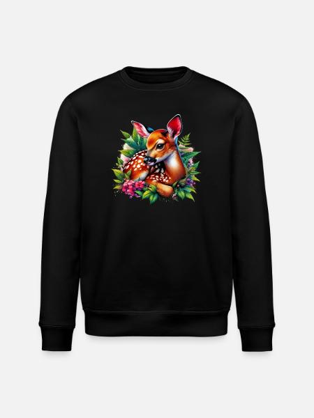 Fawn - Stanley/Stella ROLLER Unisex Organic Sweatshirt - black