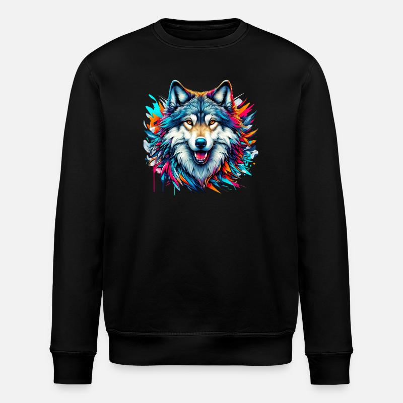 Loup - Sweat bio ROLLER Stanley/Stella Unisexe - noir