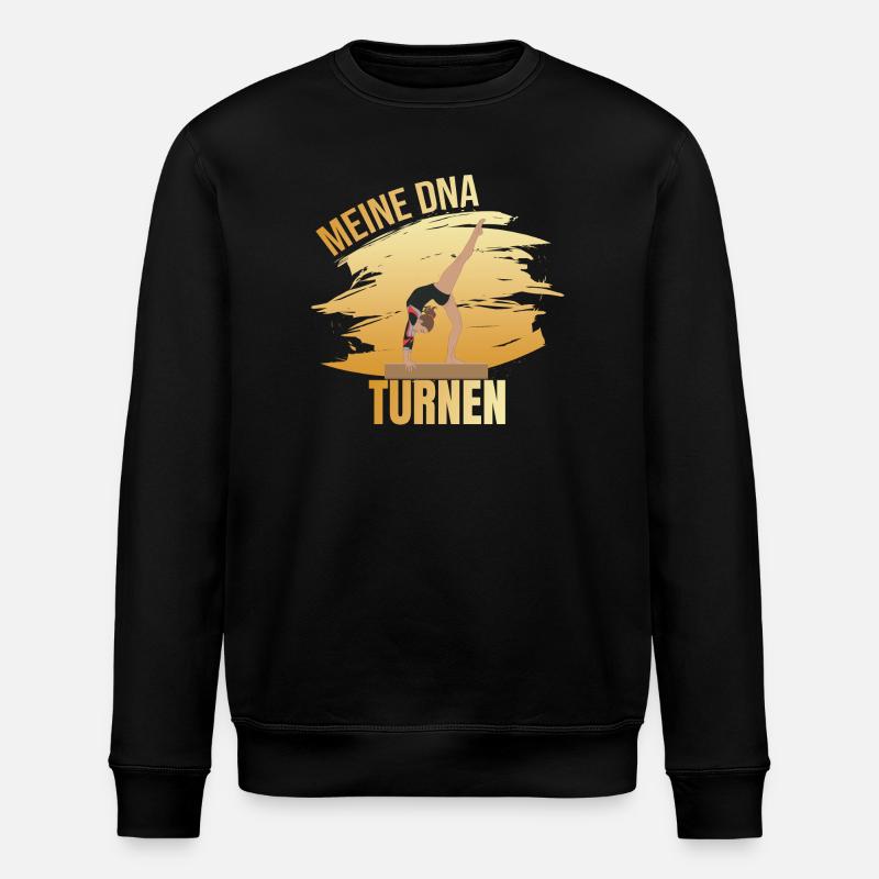 Meine DNA - Turnen - Stanley/Stella Unisex Bio-Sweatshirt ROLLER - Schwarz