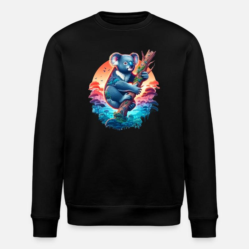 Koala - Stanley/Stella ROLLER Unisex Organic Sweatshirt - black