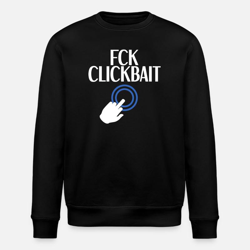 Appât à clics FCK - Sweat bio ROLLER Stanley/Stella Unisexe - noir