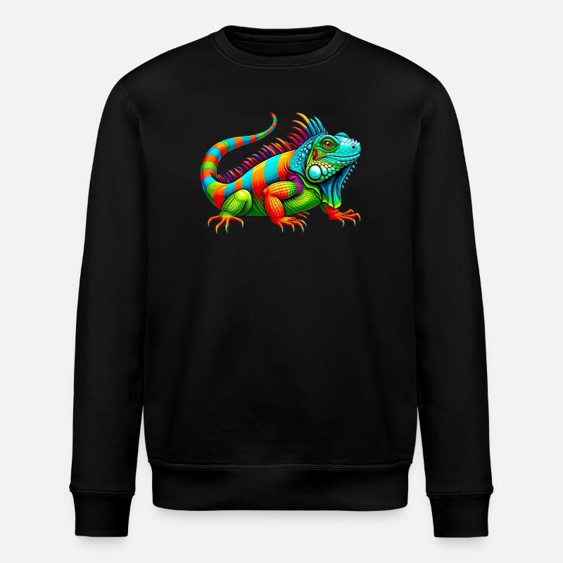 Leguan - Stanley/Stella Unisex Bio-Sweatshirt ROLLER - Schwarz