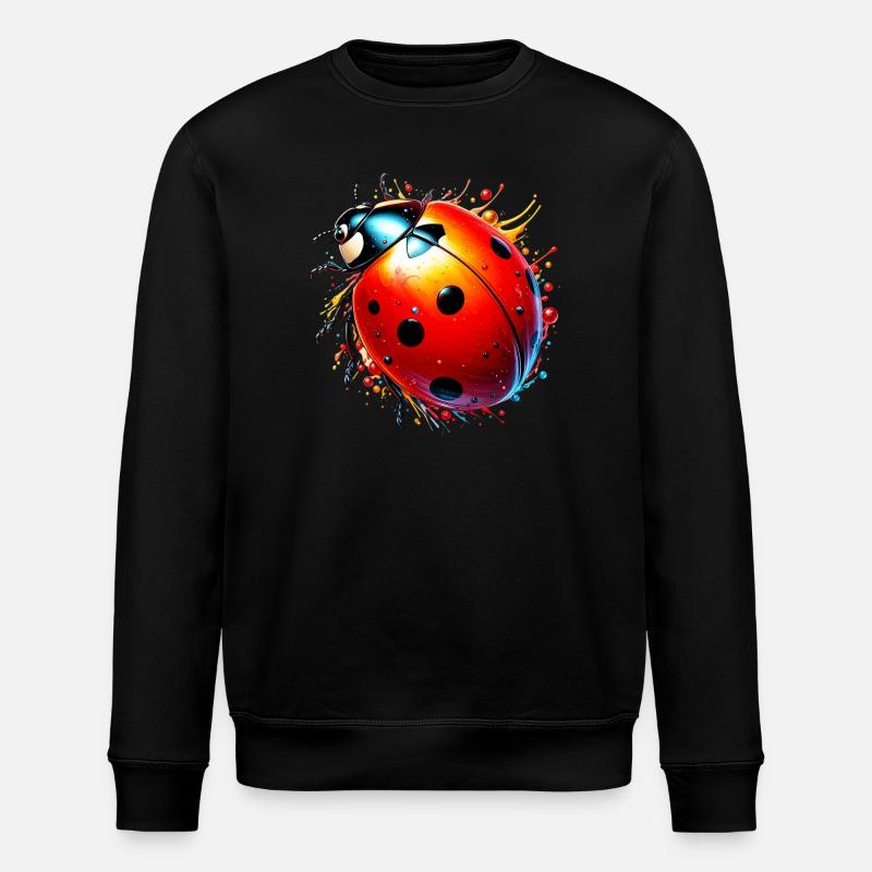 Marienkäfer - Stanley/Stella Unisex Bio-Sweatshirt ROLLER - Schwarz