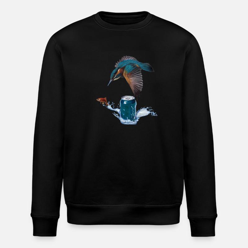 Eisvogel - Stanley/Stella Unisex Bio-Sweatshirt ROLLER - Schwarz