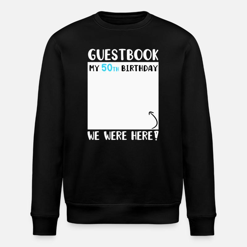 50th Birthday - Stanley/Stella ROLLER Unisex Organic Sweatshirt - black