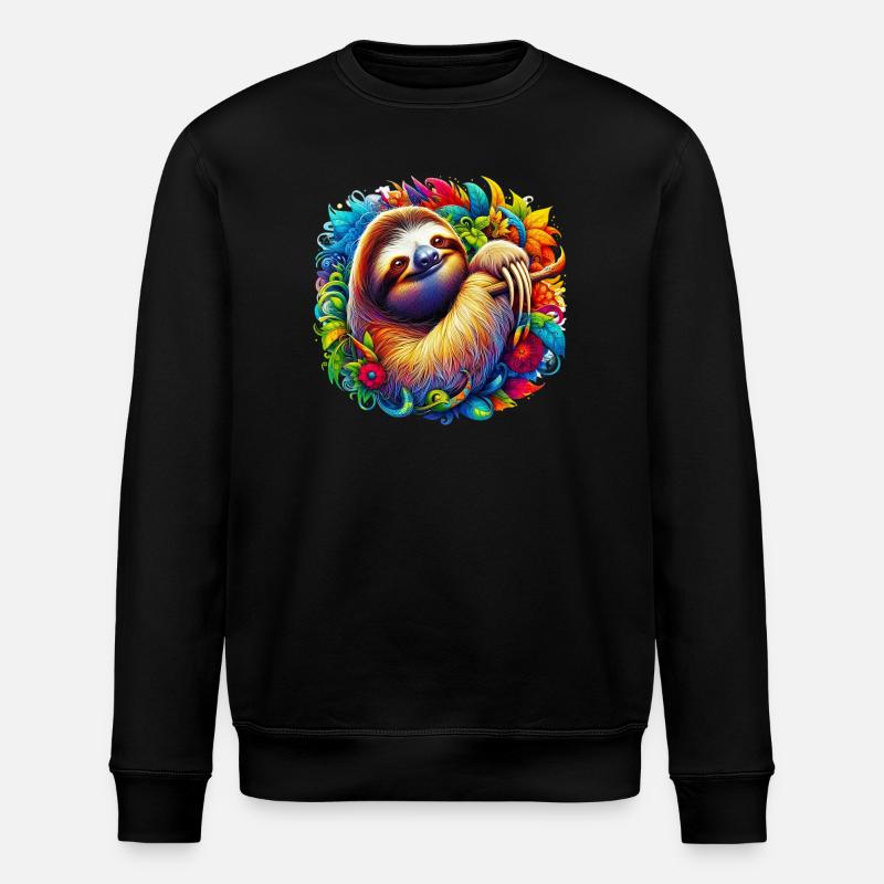 Faultier - Stanley/Stella Unisex Bio-Sweatshirt ROLLER - Schwarz