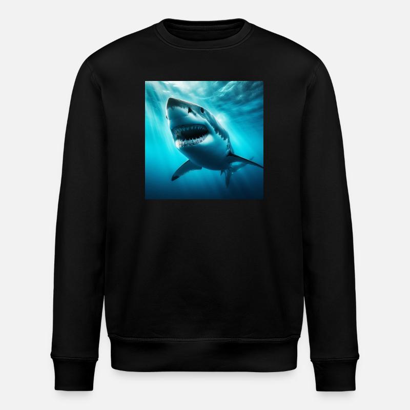 Grand requin blanc - Sweat bio ROLLER Stanley/Stella Unisexe - noir