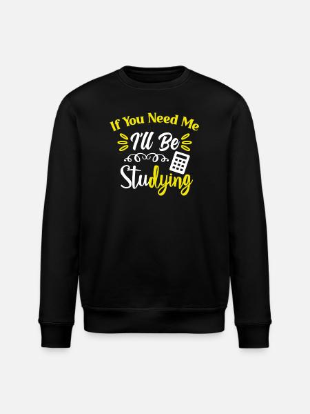 Studying Students Learning Practice Assignment Exams - Stanley/Stella ROLLER Unisex Organic Sweatshirt - black