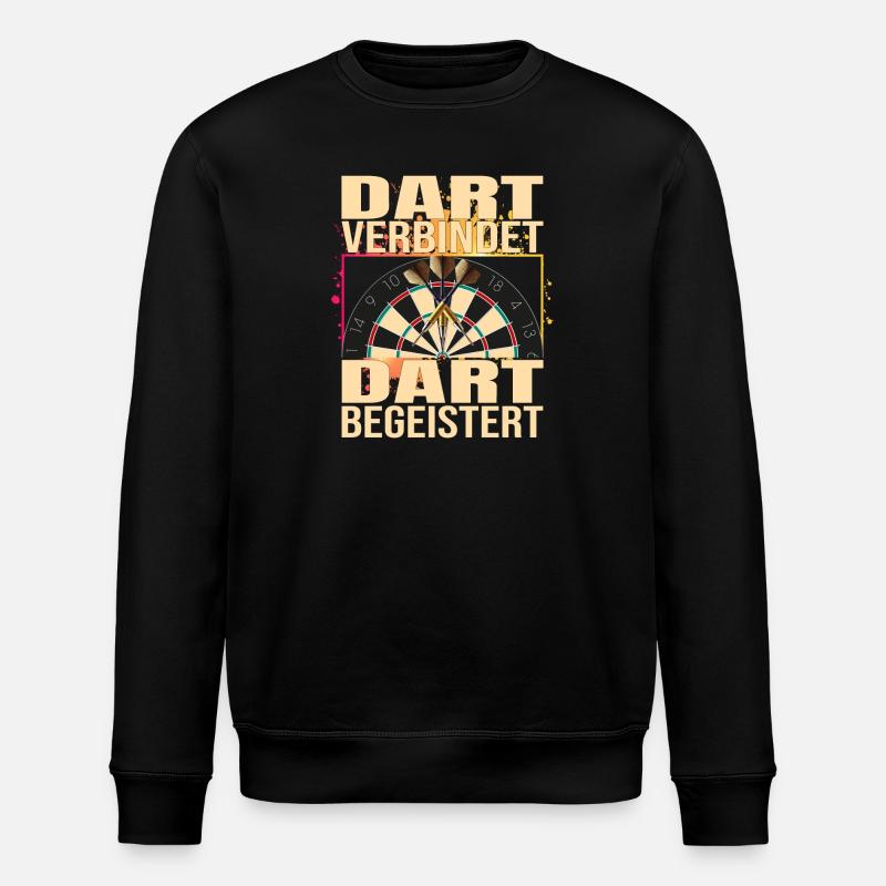 Dart verbindet - Dart Begeistert - Stanley/Stella Unisex Bio-Sweatshirt ROLLER - Schwarz
