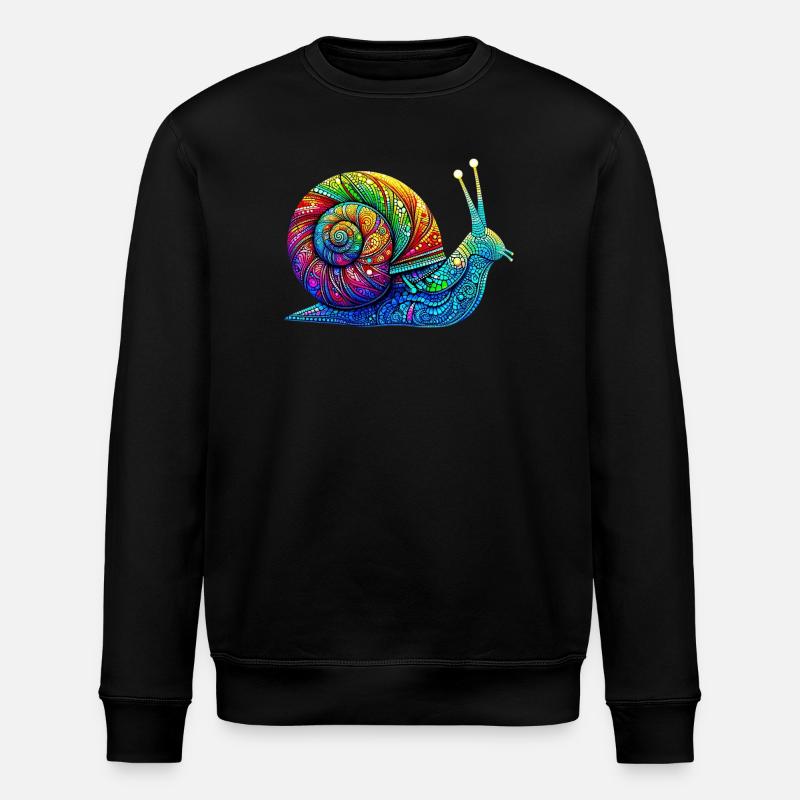 Snail - Stanley/Stella ROLLER Unisex Organic Sweatshirt - black