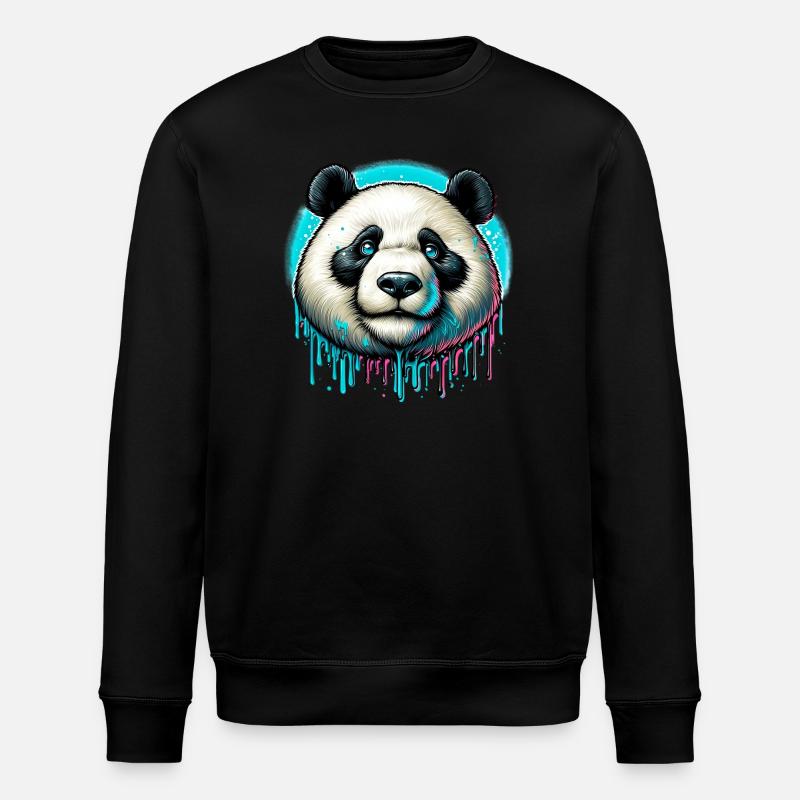 Panda - Sweat bio ROLLER Stanley/Stella Unisexe - noir