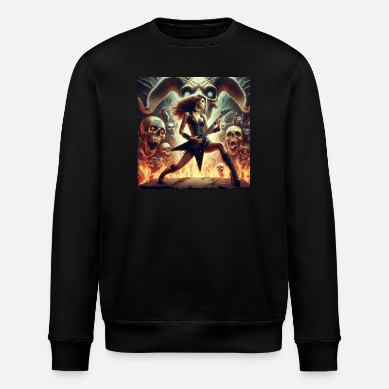 Concert de heavy metal en enfer - Sweat bio ROLLER Stanley/Stella Unisexe - noir