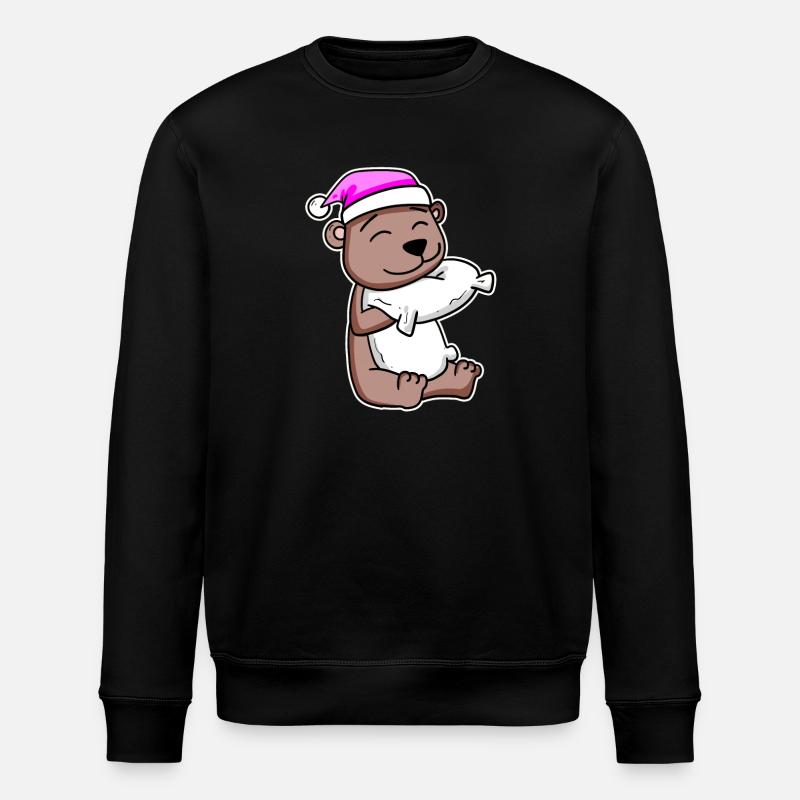 Ours fatigué dormir dans - Sweat bio ROLLER Stanley/Stella Unisexe - noir