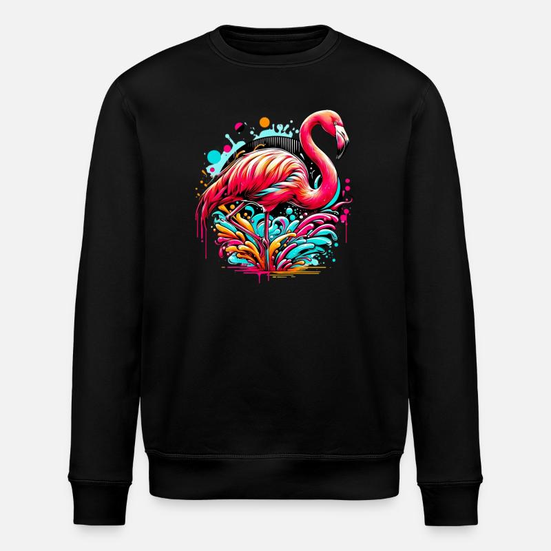 Flamant - Sweat bio ROLLER Stanley/Stella Unisexe - noir