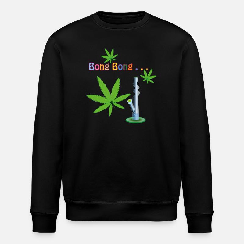 Feuilles de Cannabis Avec Bang - Sweat bio ROLLER Stanley/Stella Unisexe - noir