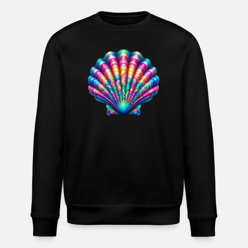 Jakobsmuschel-Schale - Stanley/Stella Unisex Bio-Sweatshirt ROLLER - Schwarz