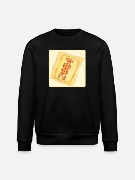 BIRTHDAY 2004 RAVIOLI DUMPLINGS - Stanley/Stella ROLLER Unisex Organic Sweatshirt - black