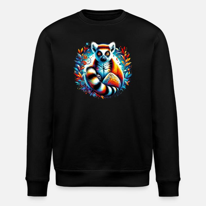 Lémurien - Sweat bio ROLLER Stanley/Stella Unisexe - noir