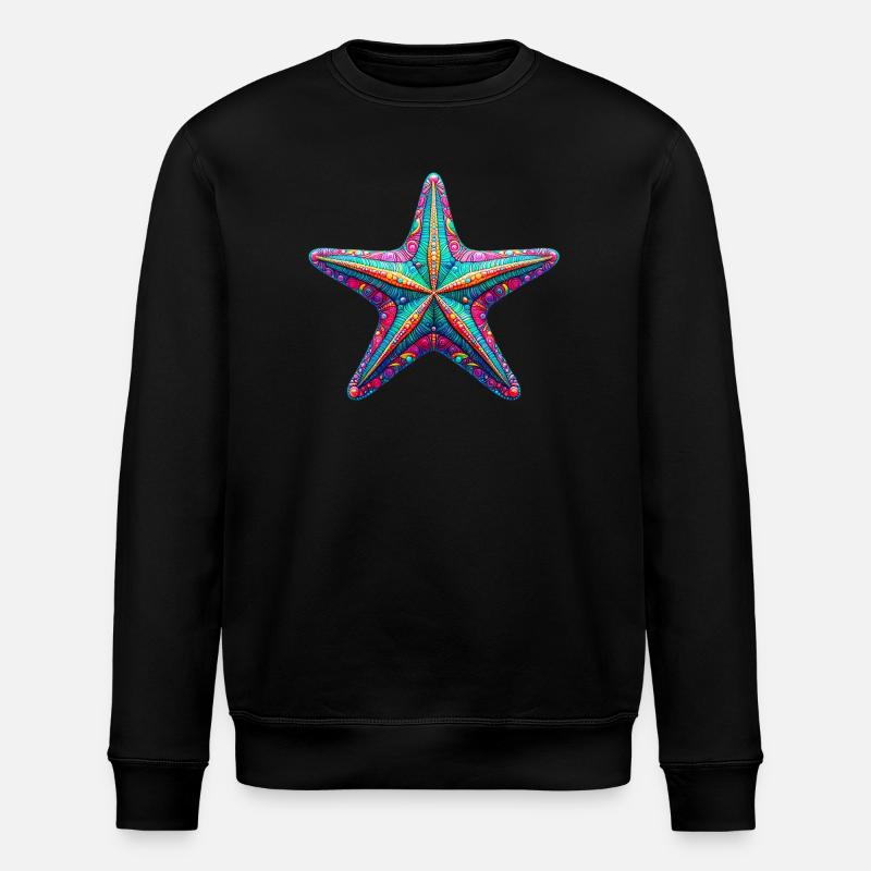 Seestern - Stanley/Stella Unisex Bio-Sweatshirt ROLLER - Schwarz