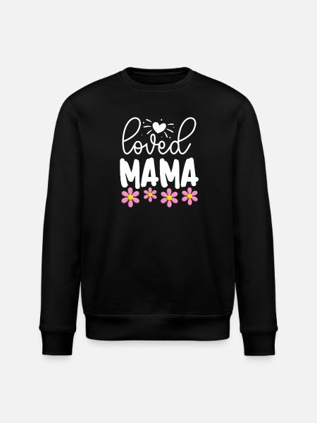 Geliebte Mama - Stanley/Stella Unisex Bio-Sweatshirt ROLLER - Schwarz