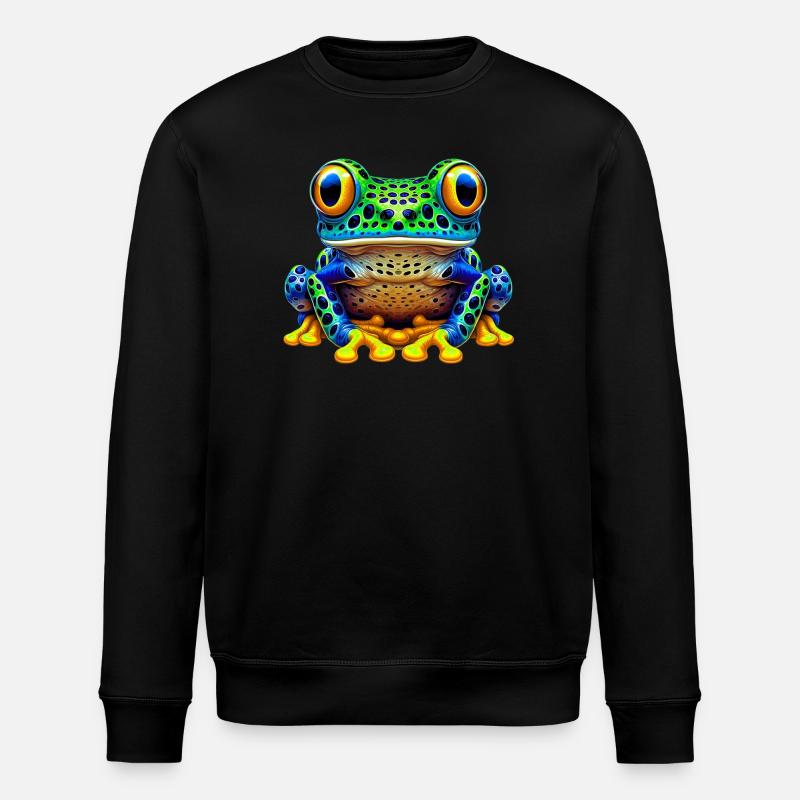 Frosch - Stanley/Stella Unisex Bio-Sweatshirt ROLLER - Schwarz