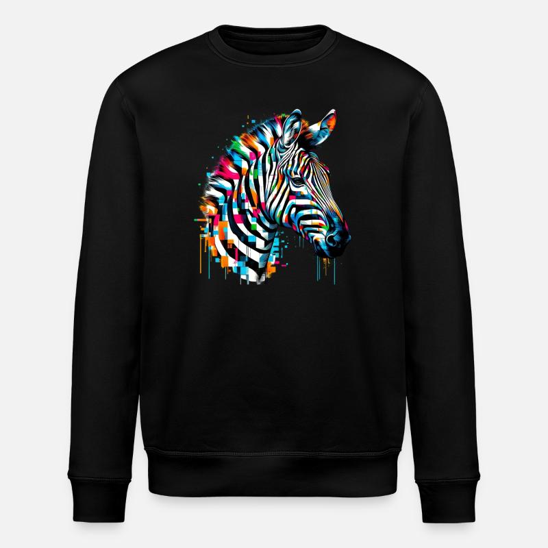 Zèbre - Sweat bio ROLLER Stanley/Stella Unisexe - noir