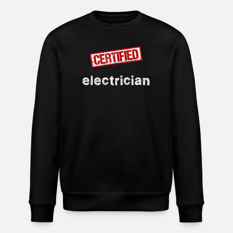 Electrician - Stanley/Stella ROLLER Unisex Organic Sweatshirt - black