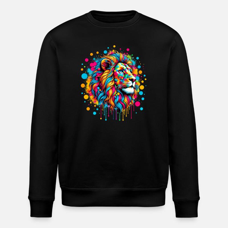 Lion - Stanley/Stella ROLLER Unisex Organic Sweatshirt - black