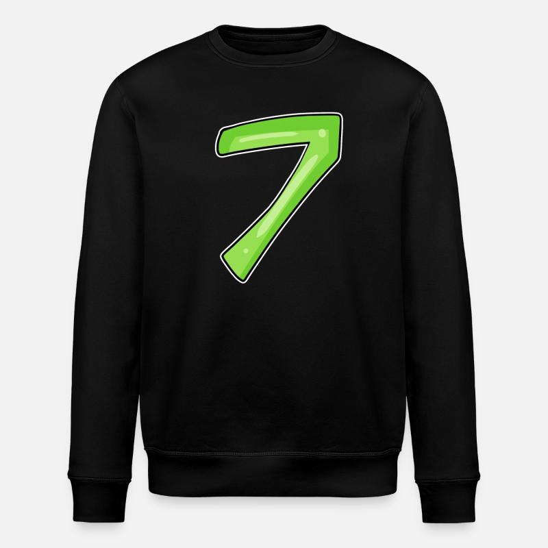 7 - seven green - Stanley/Stella ROLLER Unisex Organic Sweatshirt - black