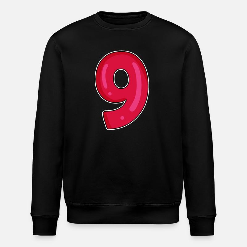 Numéro 9 - Neuf - 9 Motif - Sweat bio ROLLER Stanley/Stella Unisexe - noir