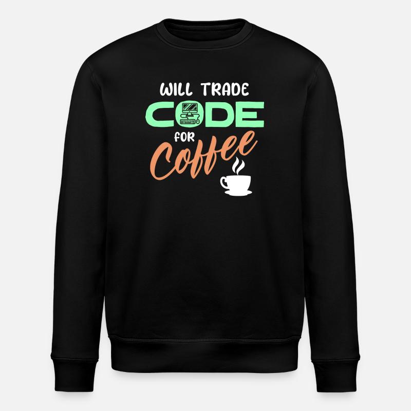 Programmer Developer Code Statement Computer - Stanley/Stella ROLLER Unisex Organic Sweatshirt - black